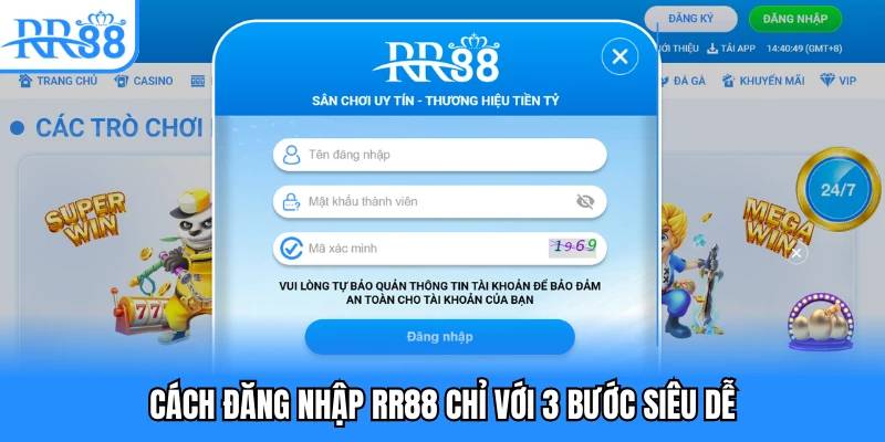 Chi tiết các bước đăng nhập RR88 đơn giản hiệu quả