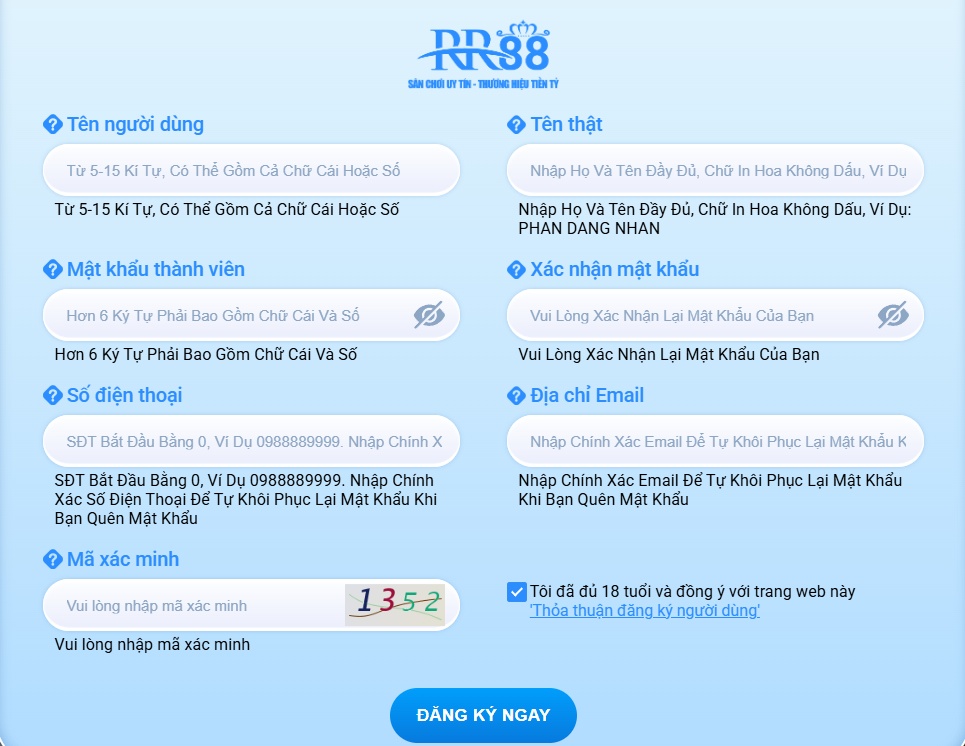 Hướng dẫn tham gia đặt cược tại rr88